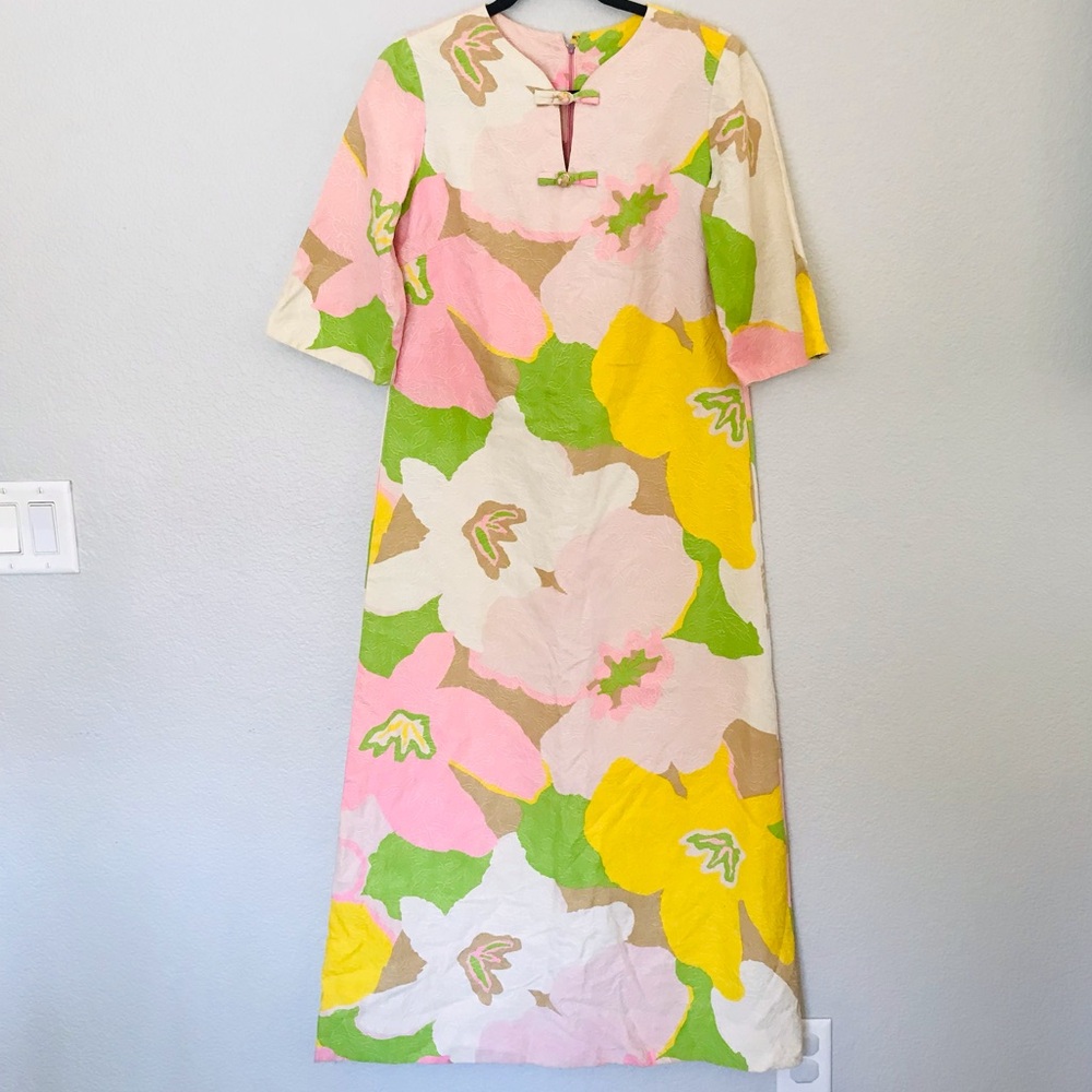 Carol & Mary Vintage Honolulu RARE Floral Dress Sz Small